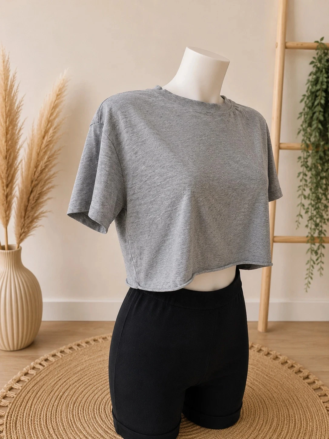🞖 Crop top Don’t Call Me Jennyfer heather grey – XS – photo 2